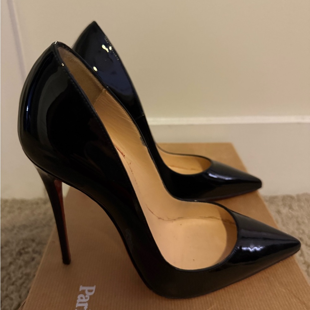 Christian Louboutin Black Patent Heels